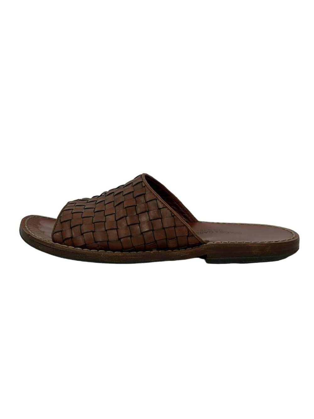 Dolce & Gabbana Sandals Brown Braided Leather 6.5